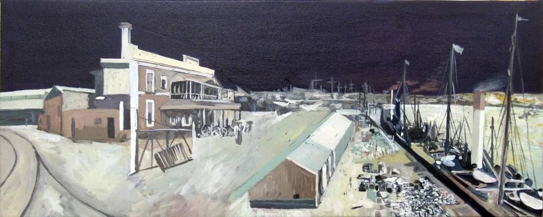 Painting #1 - Port-Docks | 100 Years, 100 Paintings by Robert Habel