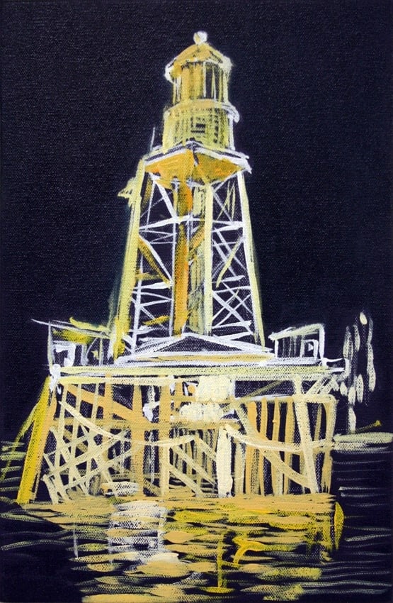 Painting #6 - Lighthouse 1 | 100 Years, 100 Paintings by Robert Habel