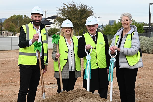 UnitingSA sod turn event for Uniting on Second at Bowden